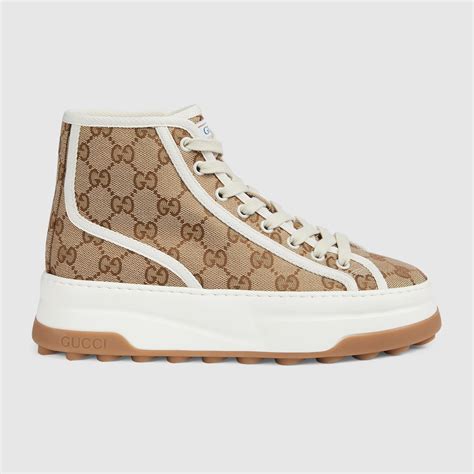 scarpe gucci suola alta|Gucci Sneaker alta GG donna.